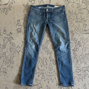 Classic Rag & Bone Women's Mid-Rise Blue Skinny Jeans 29